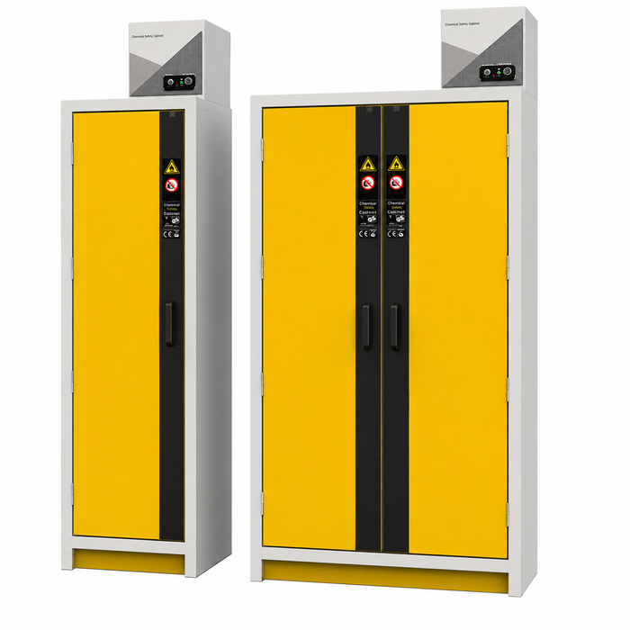 Jeio Tech Fireproof Safety Storage Cabinet Featuring EN14470-1 Certified Fire Protection For Flammable Chemical And Hazardous Material Storage Front Photo