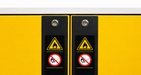Jeio Tech Fireproof Chemical Storage Cabinet Designed For Secure Flammable Liquid Storage With Certified Fire Protection Warning Photo