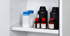 Jeio Tech Safety Acid Corrosive Cabinet Designed For Secure Storage Of Corrosive Chemicals In Laboratory Environments, Interior Image