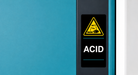 Jeio Tech Corrosive Chemical Storage Cabinet with Ventilation System and Chemical-Resistant Interior, Identification Pictogram Stickers Provided Image
