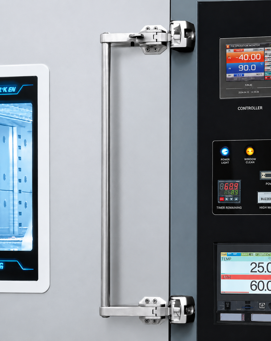 Jeio Tech Temperature And Humidity Chambers Low Temp TH-KH Series With Touchscreen Controller And Viewing Window, Door Handle Image 