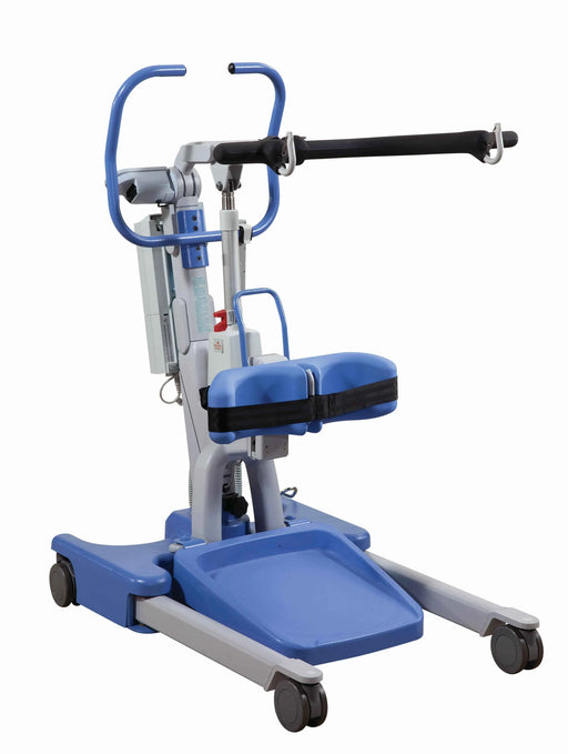 Joerns Hoyer Elevate Sit to Stand Patient Lift With Knee Pads And Foot Plate Front View