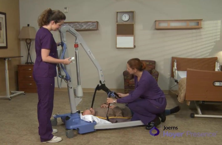 Joerns Hoyer Presence Patient Lift Floor Transfer View