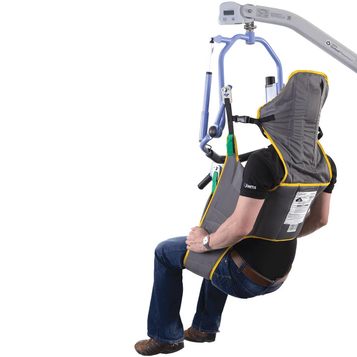 Joerns Hoyer Professional Comfort Access Toileting Clip Style Sling With Head Support And User View
