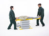 Joerns Mangar Elk Lifting Cushion With Patient In Stretcher Assisted By Caregiver And Airflo 24 Decompressor View