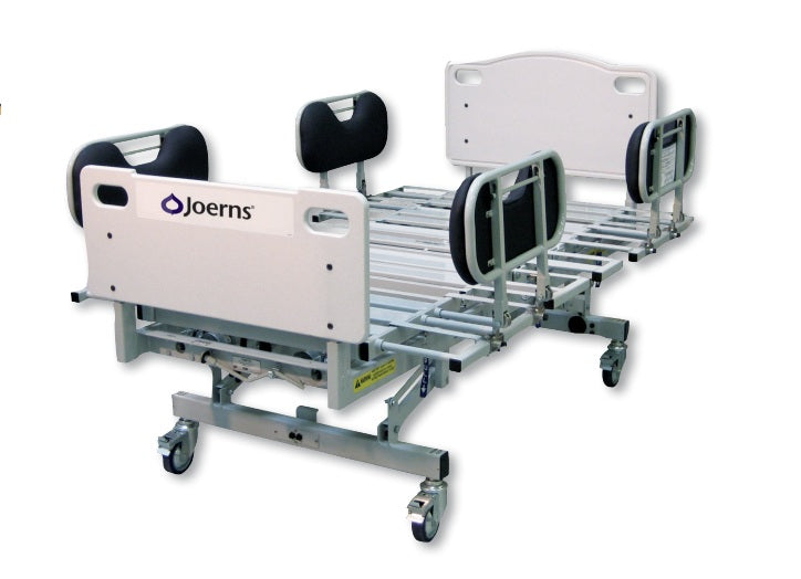 Joerns RC 750 Bariatric Hospital Bed Low Base Fully Flat With Side Rails View