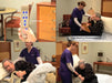 Joerns Ultracare XT Hospital Bed With Caregiver And Resident Using Assist Device And Hand Pendant View