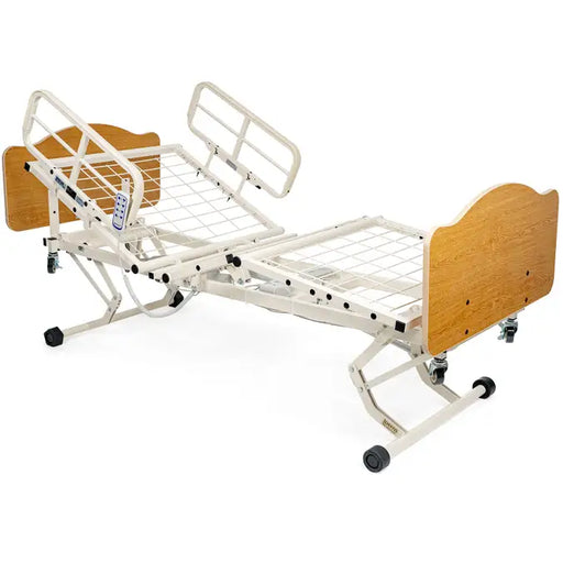 Joerns WeCare Hospital Bed Elevated Raised Head And Knee Section Traditional Panel With Hand Pendant View