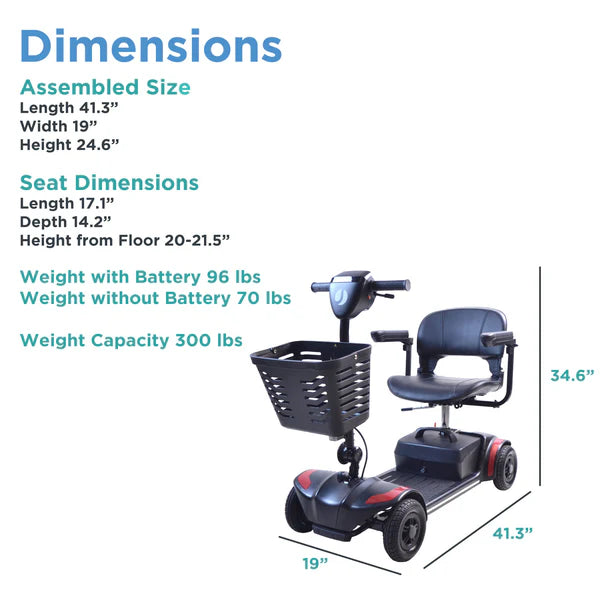 Journey Adventure Scooter Dimension Info View