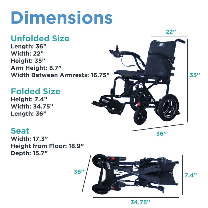 Journey | Air 2026 Portable Folding Electric Power Chair