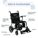 Journey Black Air Elite Lightweight Folding Power Chair Safe And Comfortable Info View