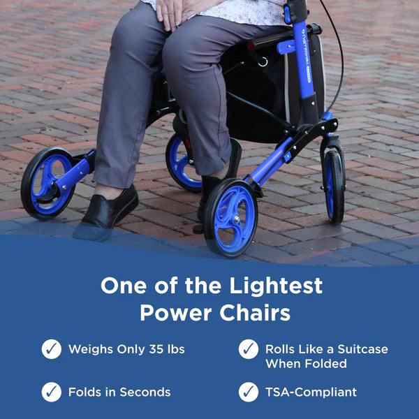 Journey Blue Breeze Rollator Lightweight Info View