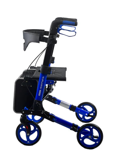 Journey Blue Breeze Rollator With Large Bag Side View