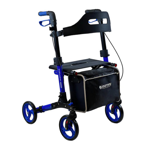 Journey Blue Breeze Rollator With Large Bag View