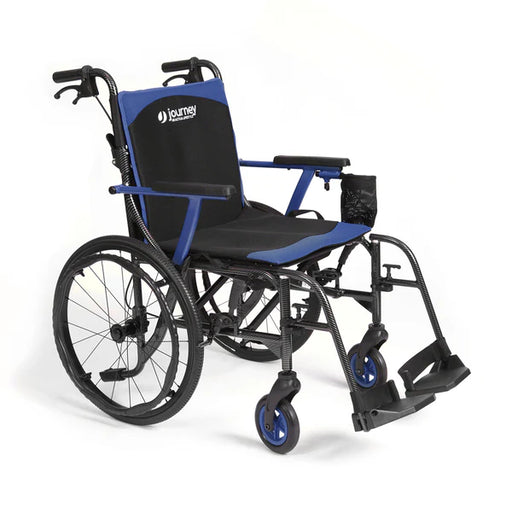 Journey Blue So Lite C2 Ultra Lightweight Wheelchair With Swing Away Footrests View