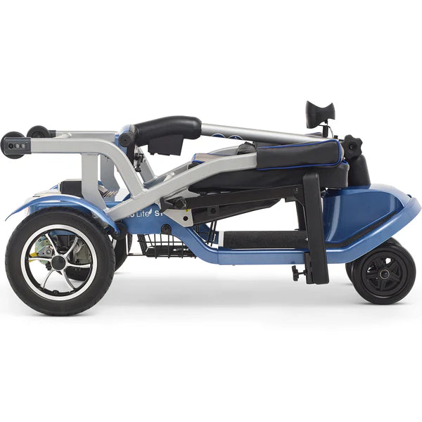 Journey Blue So Lite Folding Power Scooter Folded View