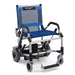 Journey Blue Zinger Folding Power Chair With Floating Footrests View