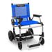 Journey Blue Zoomer Lightweight Folding Power Chair With Floating Footrests View