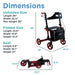 Journey Breeze Rollator Dimension View