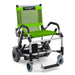 Journey Green Zinger Folding Power Chair With Floating Footrests View