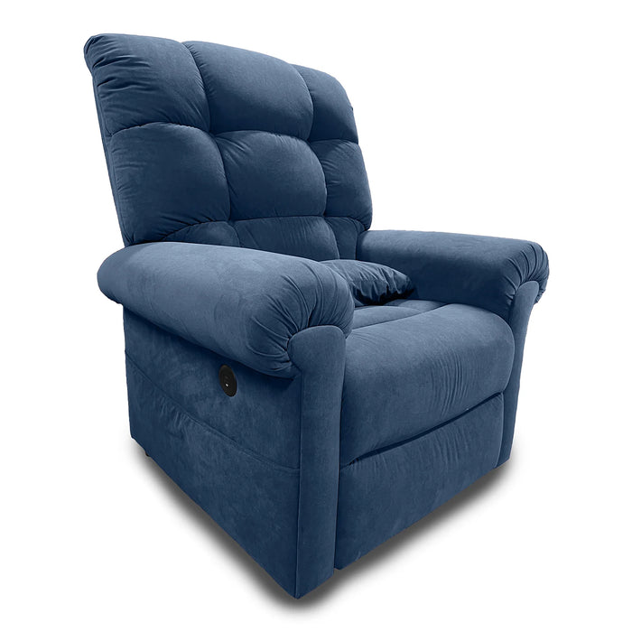 Journey Perfect Sleep Chair Microlux Blue View