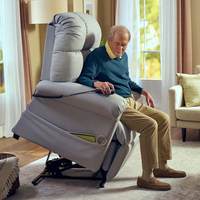 Journey Perfect Sleep Chair Miralux 5 Zone Light Gray With Patient Tilt Position View