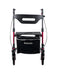 Journey Red Breeze Rollator With Large Bag Front View