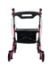 Journey Red Breeze Rollator With Large Bag Rear View