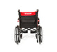 Journey Red So Lite C2 Ultra Lightweight Wheelchair Rear View