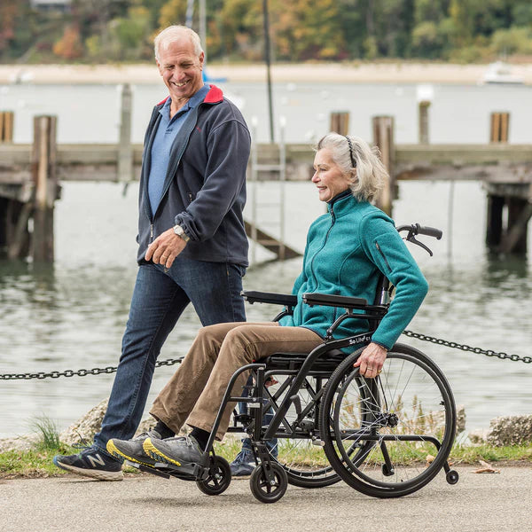 Journey So Lite C2 Ultra Lightweight Wheelchair With Patient In Outdoor View