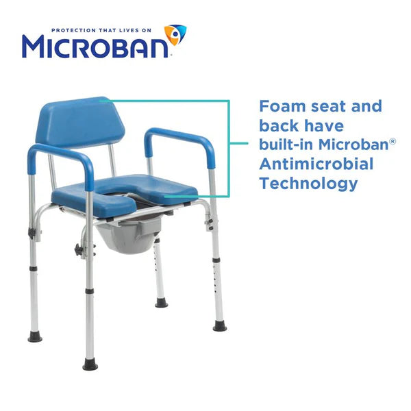 Journey SoftSecure 3 in 1 Commode Chair With Pail Foam Seat Protection View
