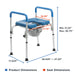 Journey SoftSecure Perfect Raised Toilet Seat Product And Seat Dimensions View
