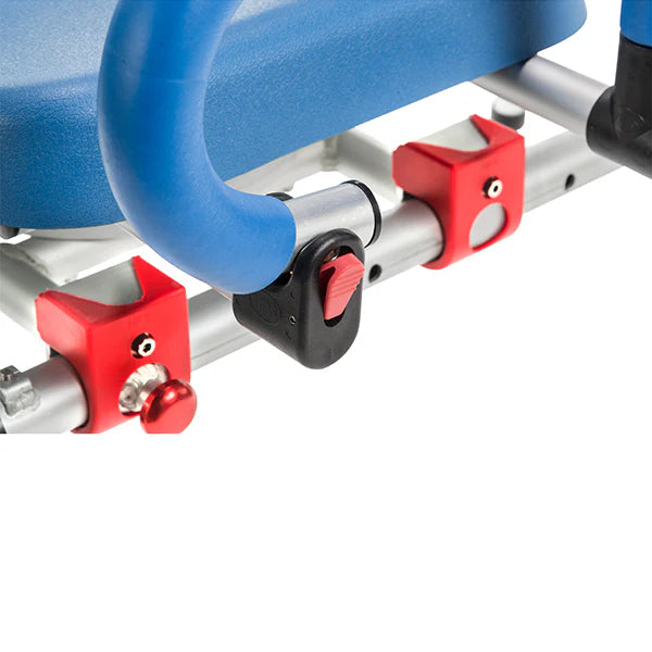 Journey SoftSecure Rotating Transfer Bench Arm Release Button View