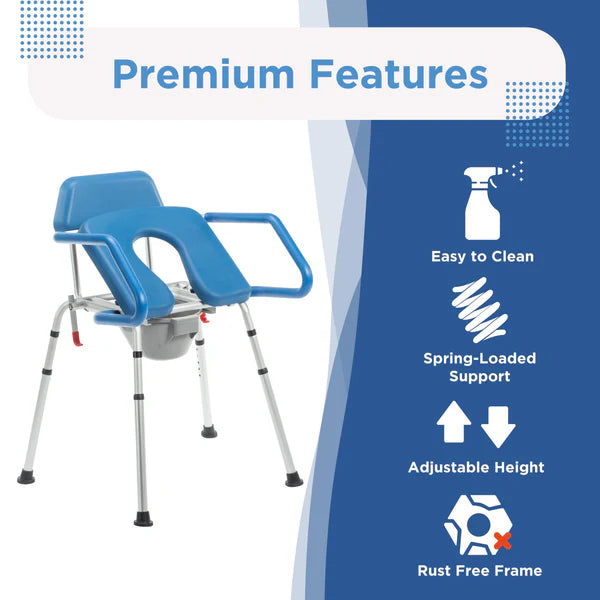 Journey SoftSecure Uplift Toilet Assist Commode Detailed View