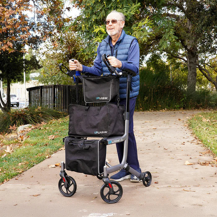 Journey UPWalker EZ Lite Used By Patient And Storage Bag View