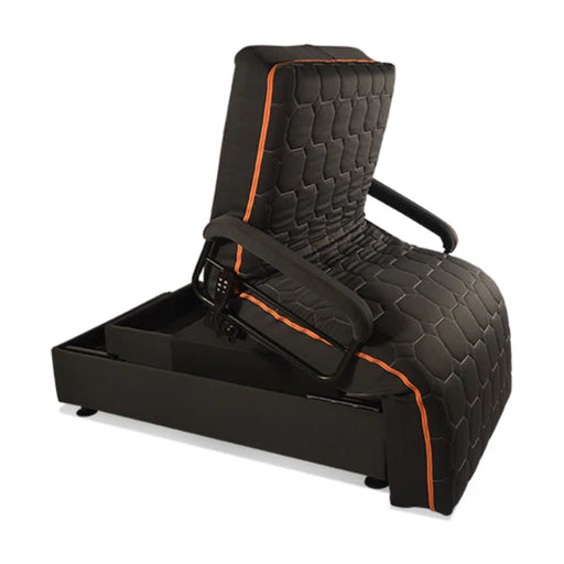 Journey UPbed Standard 4 in 1 Motorized Lift Bed Fully Raised Head Section View