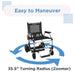 Journey Zoomer Lightweight Folding Power Chair Easy To Maneuver Info View