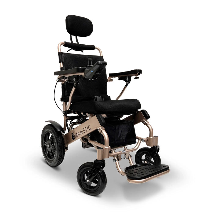 ComfyGO MAJESTIC IQ 9000 Auto Recline Remote Controlled Electric Wheelchair Bronze Standard