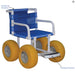MJM International All Terrain Recreational Chair With Rigid Wheels And Padded Folding Footrest Detailed View