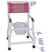 MJM International Anti Tip Flared Stability Shower Chair Square Pail Dimension View