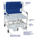 MJM International Bariatric Shower Chair With Individual Self Storing Sliding Footrests And 6 Caster Wheels Detailed View