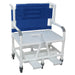 MJM International Bariatric Shower Chair With Individual Self Storing Sliding Footrests And 6 Caster Wheels View