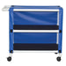 MJM International Blue Mid Size Two Shelf Linen Cart View