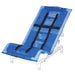 MJM International Blue Reclining Shower Chair XLarge With Adjustable Safety Belts View