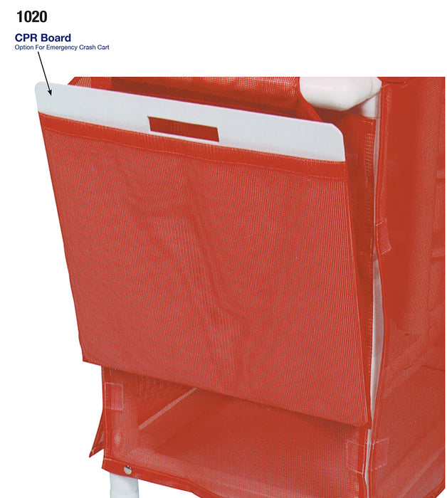 MJM International Emergency Cart 1010 3TW CPR Board View