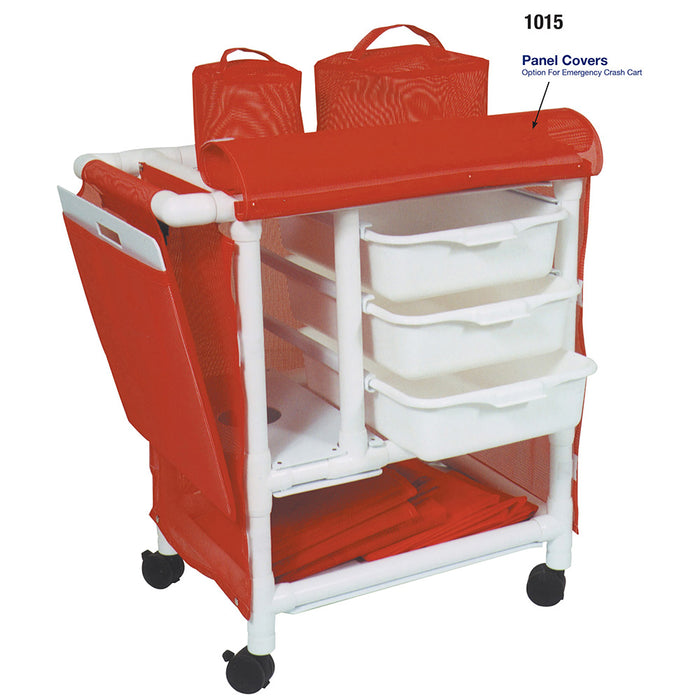 MJM International Emergency Cart 1010 3TW Panel Cover View