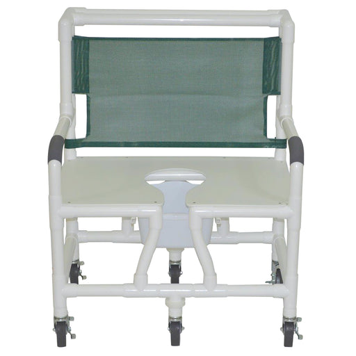 MJM International Forest Green Bariatric Shower Chair With 6 Casters View