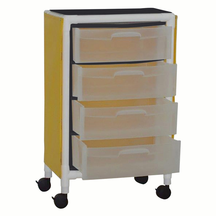 MJM International Isolation Cart Station 4 Open Drawer View