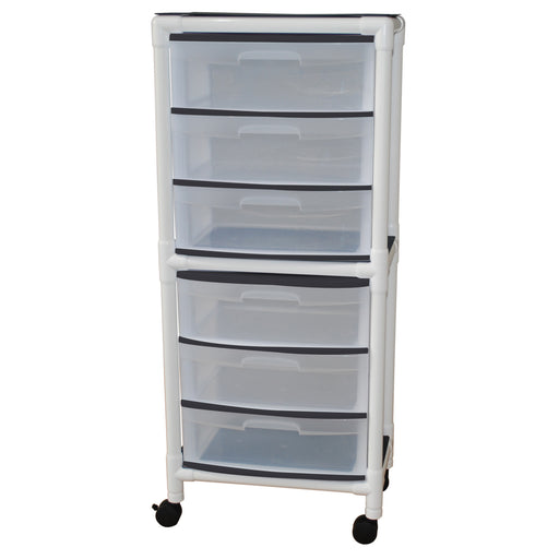MJM International Isolation Universal Cart 6 Drawer View