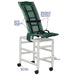 MJM International Large Articulating Shower Chair With Base Extension Safety Straps And Twin Casters Detailed View